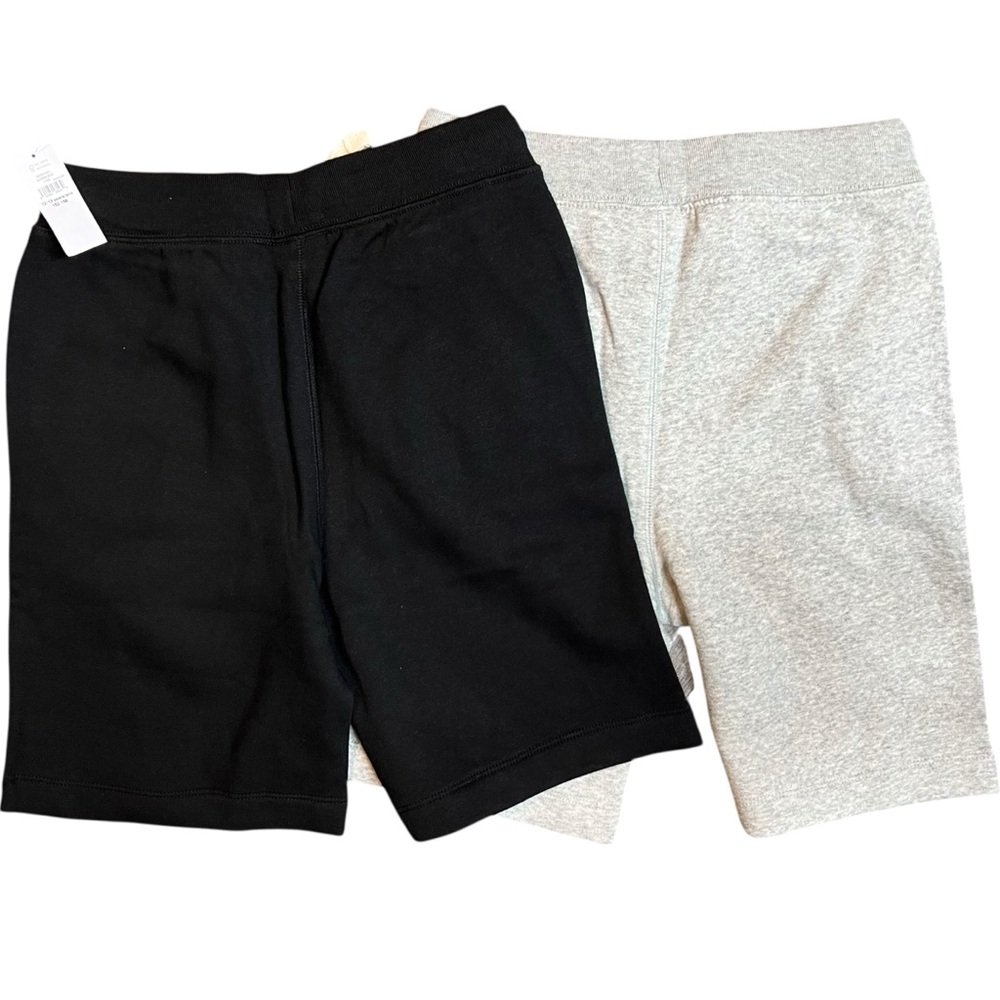 Gap Kids Logo Boys Shorts Set of 2 Black Heather Grey Size XL (12) NWT - Picture 3 of 4